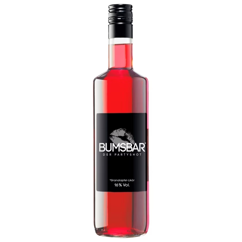 BUMSBAR Granatapfel-Likör | 16% | 0,70 l | 1001Spirits