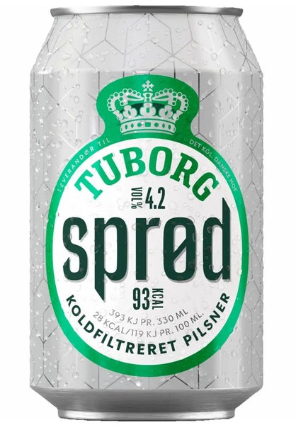 99 x  Tuborg Spr&oslash;d | 4,2% | 24x0,33 l