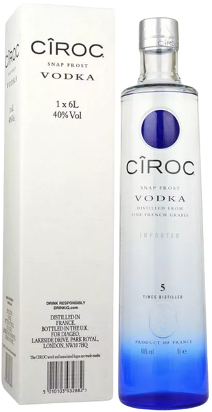 Ciroc Vodka | 40% | 6 l